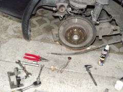 Opel Zafira "A" hátsó tárcsafék csere