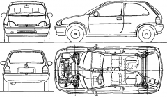 Opel Corsa B 3 ajtós 1994