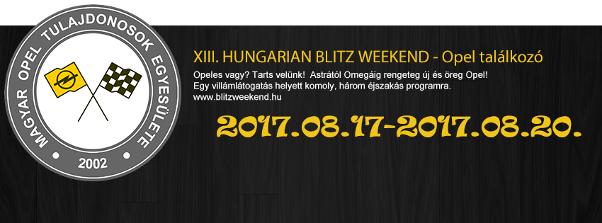 XIII.Hungarian Blitz Weekend - Opel találkozó